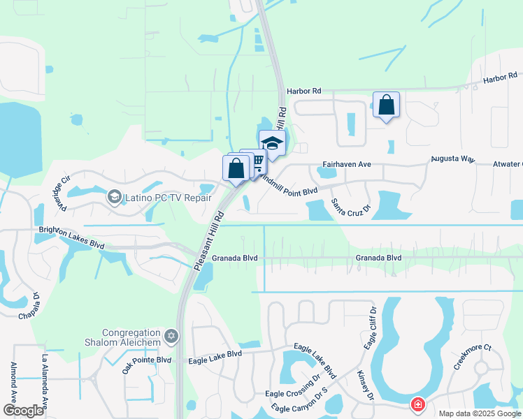 map of restaurants, bars, coffee shops, grocery stores, and more near 3217 Saint Augustine Court in Kissimmee