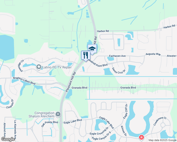 map of restaurants, bars, coffee shops, grocery stores, and more near 3217 Saint Augustine Court in Kissimmee