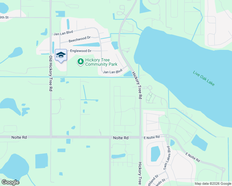 map of restaurants, bars, coffee shops, grocery stores, and more near 2423 Datura Loop in St. Cloud