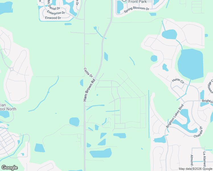 map of restaurants, bars, coffee shops, grocery stores, and more near 2395 Ham Brown Road in Kissimmee