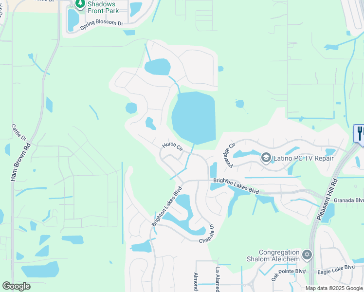 map of restaurants, bars, coffee shops, grocery stores, and more near 2433 Huron Circle in Kissimmee