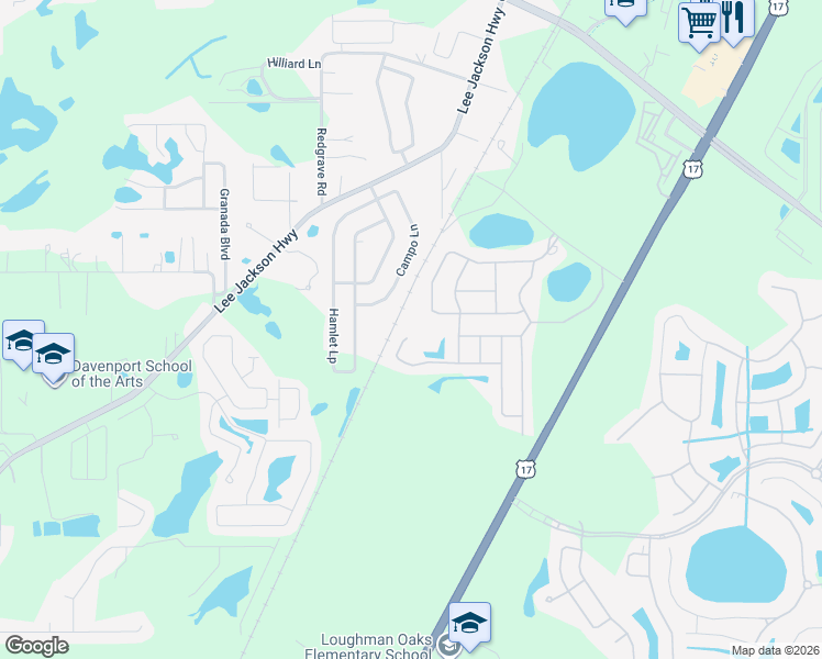 map of restaurants, bars, coffee shops, grocery stores, and more near 553 Viola Drive in Davenport