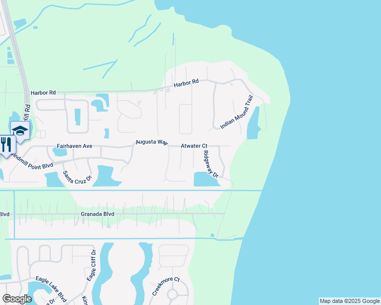 map of restaurants, bars, coffee shops, grocery stores, and more near 2402 Lemberton Court in Kissimmee