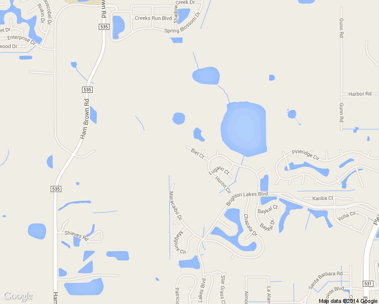 map of restaurants, bars, coffee shops, grocery stores, and more near 4302 Biel Court in Kissimmee