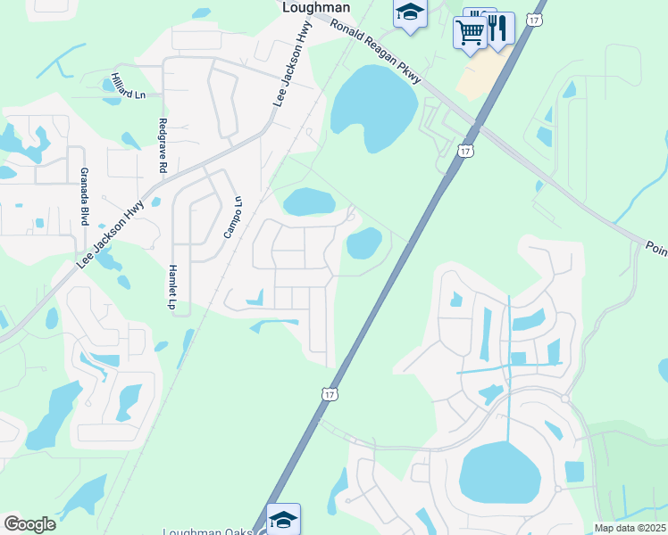 map of restaurants, bars, coffee shops, grocery stores, and more near 351 Cabello Drive in Davenport