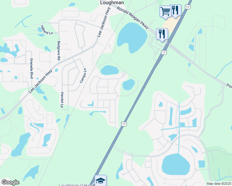 map of restaurants, bars, coffee shops, grocery stores, and more near 351 Cabello Drive in Davenport