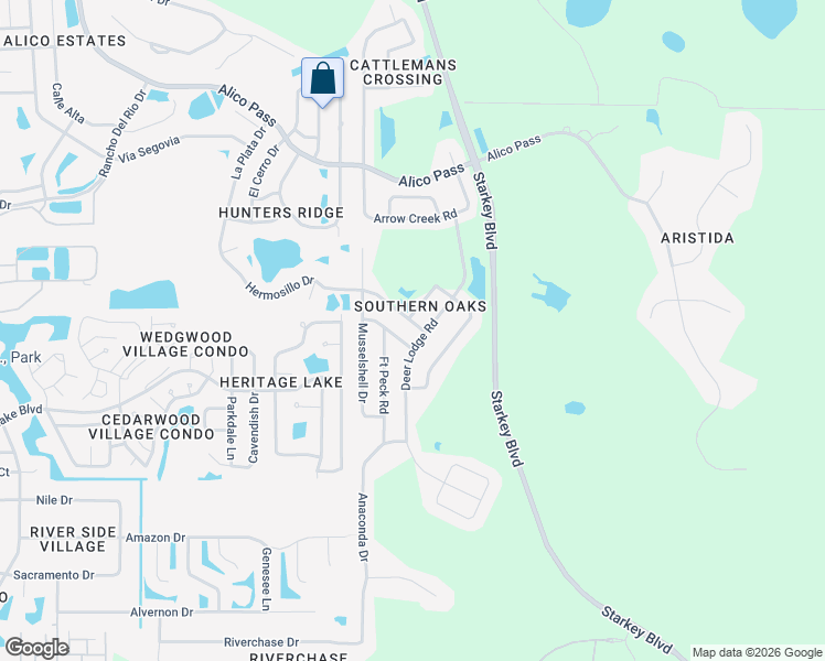 map of restaurants, bars, coffee shops, grocery stores, and more near 5004 Gallatin Drive in New Port Richey