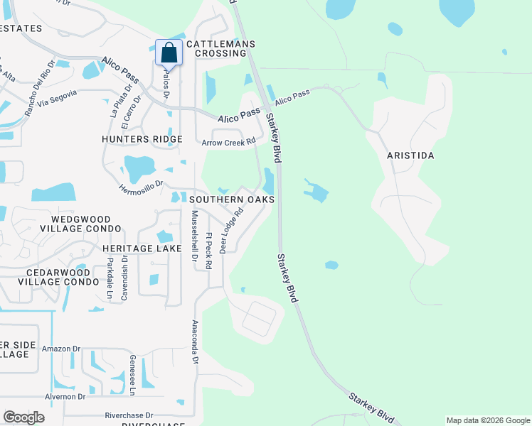 map of restaurants, bars, coffee shops, grocery stores, and more near 4943 Yellowstone Drive in New Port Richey