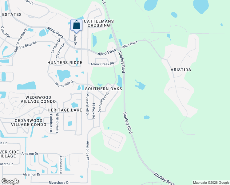 map of restaurants, bars, coffee shops, grocery stores, and more near 4943 Yellowstone Drive in New Port Richey