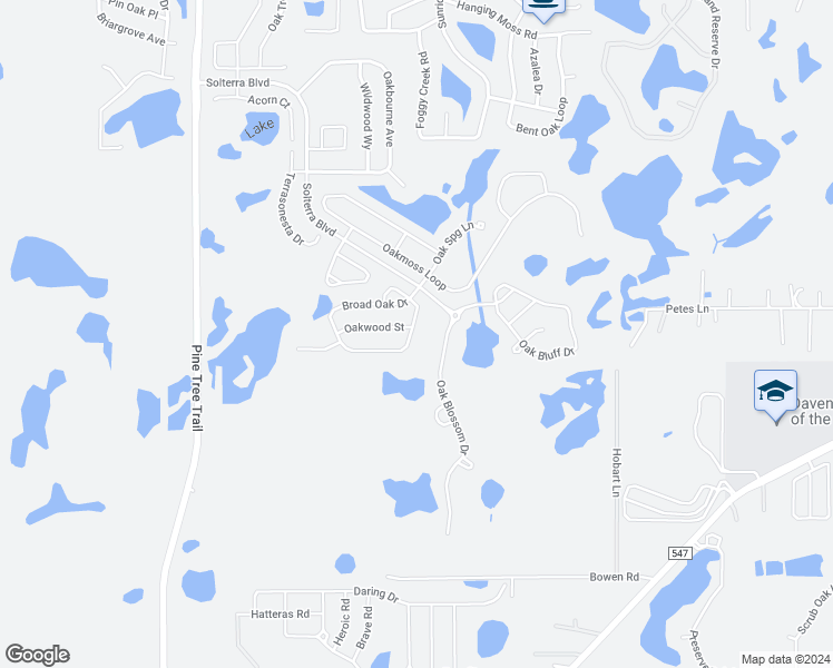 map of restaurants, bars, coffee shops, grocery stores, and more near 6144 Broad Oak Drive in Davenport