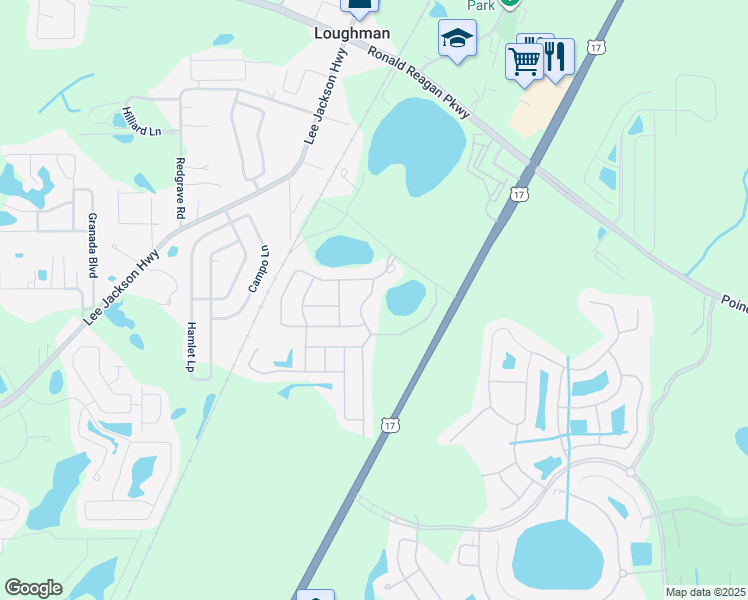 map of restaurants, bars, coffee shops, grocery stores, and more near 351 Cabello Drive in Davenport