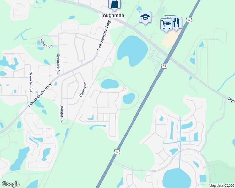 map of restaurants, bars, coffee shops, grocery stores, and more near 310 Cabello Drive in Davenport
