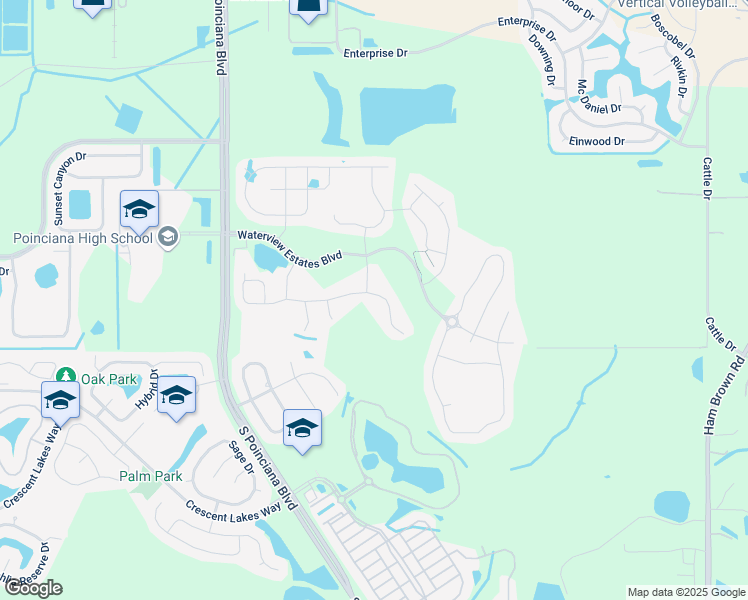 map of restaurants, bars, coffee shops, grocery stores, and more near 4953 Whistling Wind Avenue in Kissimmee