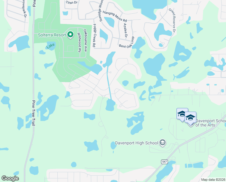 map of restaurants, bars, coffee shops, grocery stores, and more near 1007 Oak Bluff Drive in Davenport