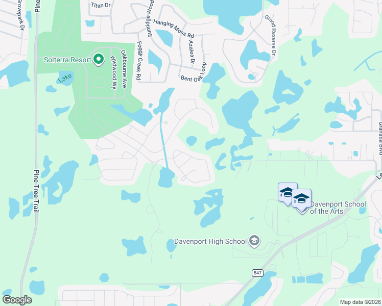 map of restaurants, bars, coffee shops, grocery stores, and more near 1055 Oak Bluff Drive in Davenport