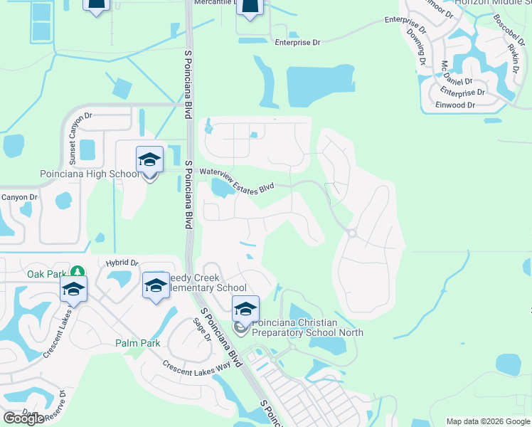 map of restaurants, bars, coffee shops, grocery stores, and more near 4977 Whistling Wind Avenue in Kissimmee