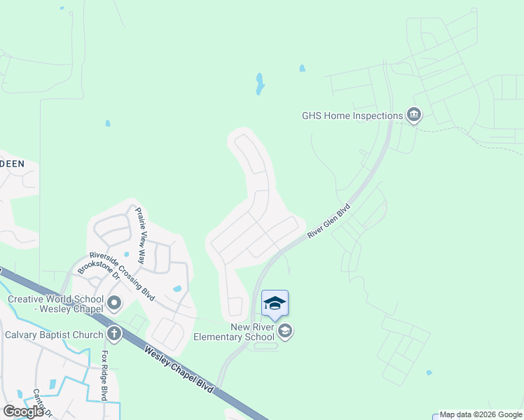 map of restaurants, bars, coffee shops, grocery stores, and more near 5215 Suncatcher Drive in Wesley Chapel