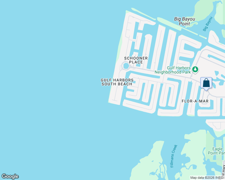 map of restaurants, bars, coffee shops, grocery stores, and more near 5111 Westshore Drive in Port Richey