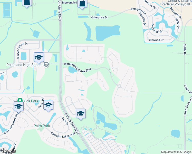 map of restaurants, bars, coffee shops, grocery stores, and more near 4953 Whistling Wind Avenue in Kissimmee