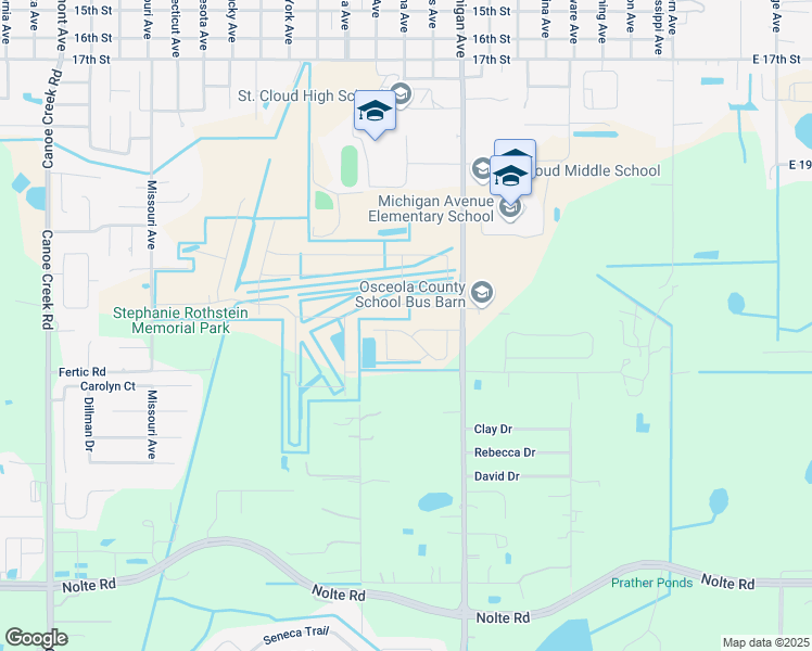map of restaurants, bars, coffee shops, grocery stores, and more near 2758 Andes Way in St. Cloud