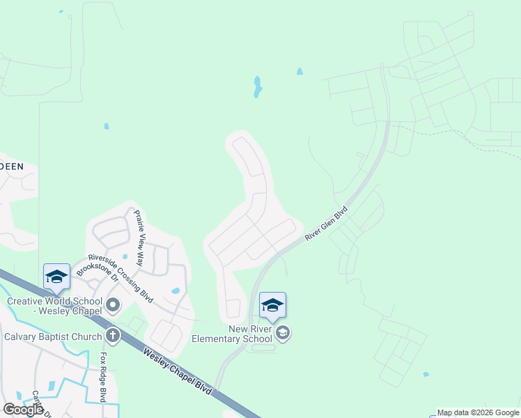 map of restaurants, bars, coffee shops, grocery stores, and more near 5227 Suncatcher Drive in Wesley Chapel