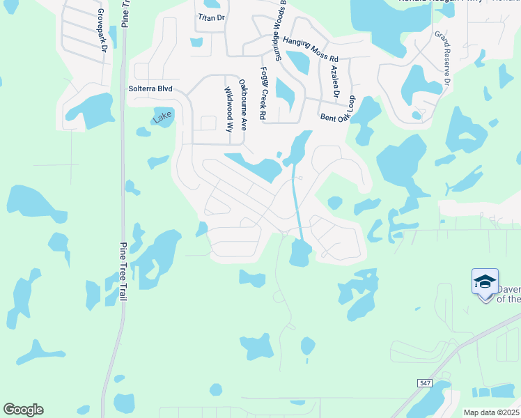 map of restaurants, bars, coffee shops, grocery stores, and more near 6000 Oak Green Loop in Davenport