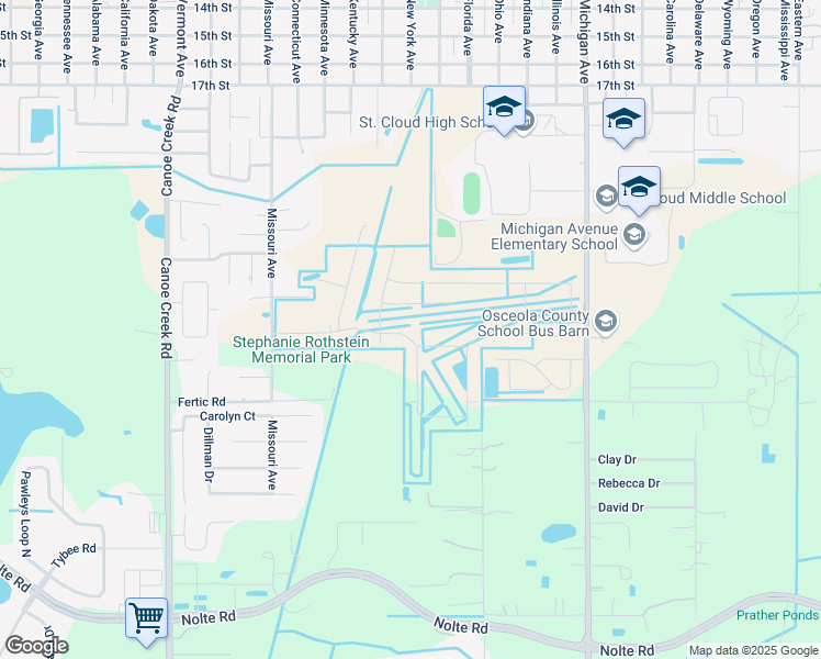 map of restaurants, bars, coffee shops, grocery stores, and more near 2778-2782 Andes Way in Saint Cloud