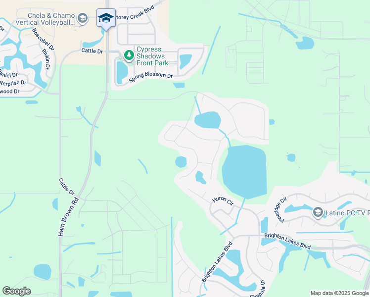 map of restaurants, bars, coffee shops, grocery stores, and more near 4401 Seven Canyons Drive in Kissimmee