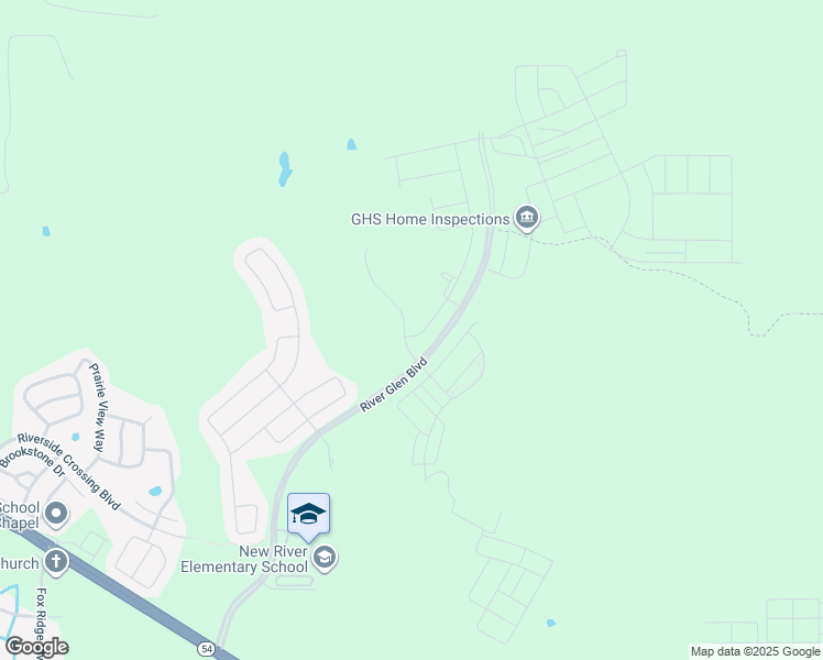 map of restaurants, bars, coffee shops, grocery stores, and more near 5136 River Glen Boulevard in Wesley Chapel