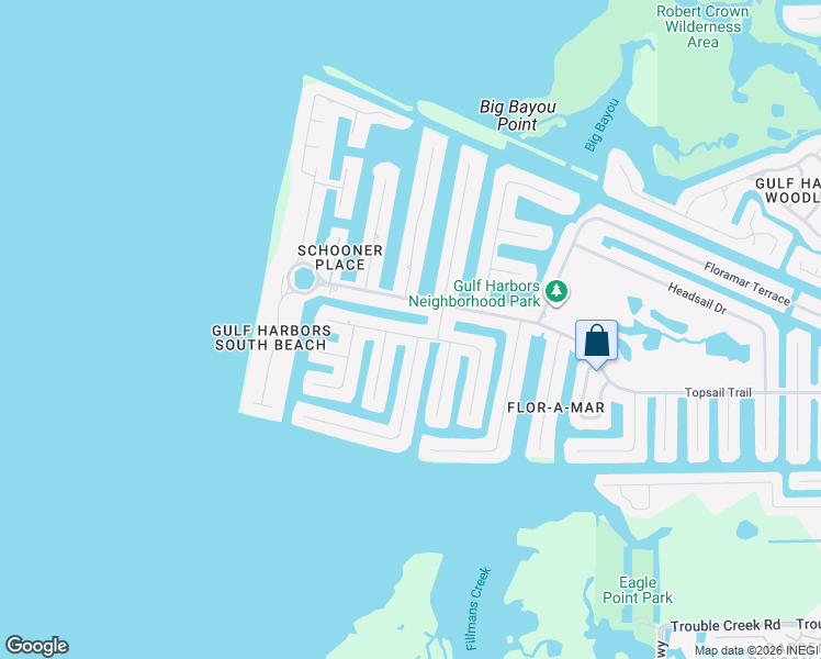 map of restaurants, bars, coffee shops, grocery stores, and more near 3401 Seaway Drive in Port Richey
