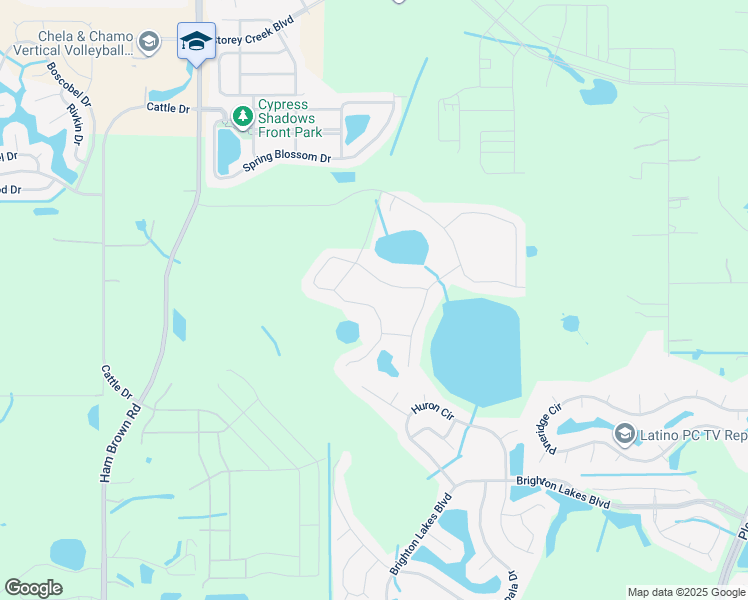 map of restaurants, bars, coffee shops, grocery stores, and more near 4320 Seven Canyons Drive in Kissimmee