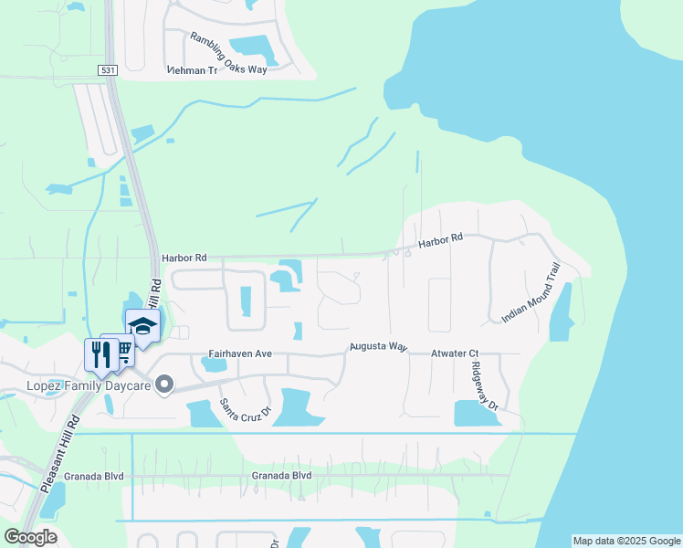 map of restaurants, bars, coffee shops, grocery stores, and more near Eagle Trace Drive in Kissimmee