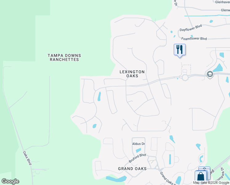 map of restaurants, bars, coffee shops, grocery stores, and more near 5035 Gato Del Sol Circle in Zephyrhills