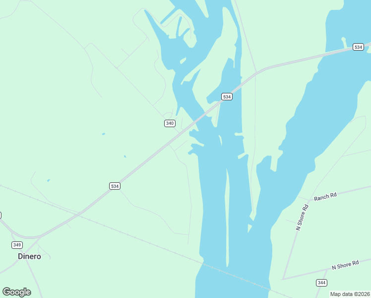map of restaurants, bars, coffee shops, grocery stores, and more near 105 Clover Lane in Mathis
