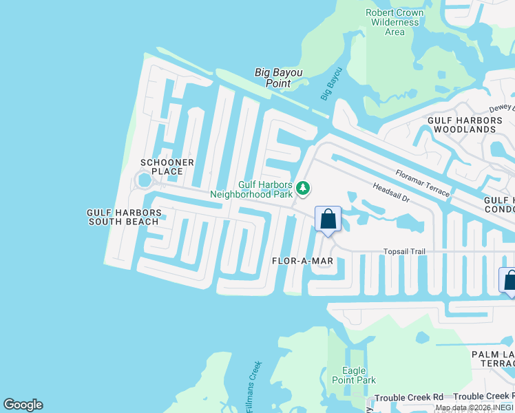map of restaurants, bars, coffee shops, grocery stores, and more near 3548 Floramar Terrace in Port Richey