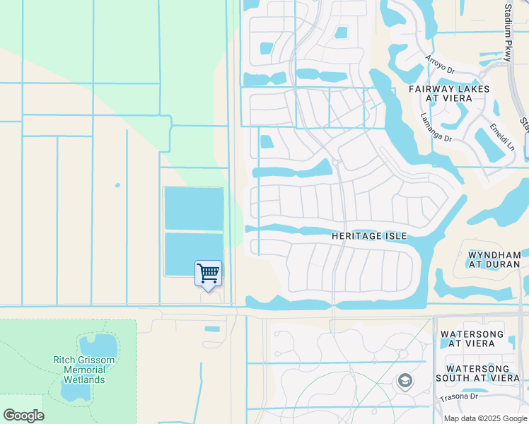 map of restaurants, bars, coffee shops, grocery stores, and more near 3502 Carambola Circle in Melbourne