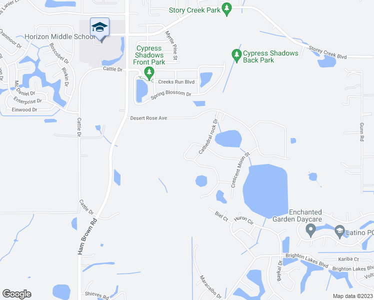 map of restaurants, bars, coffee shops, grocery stores, and more near 4363 Seven Canyons Drive in Kissimmee
