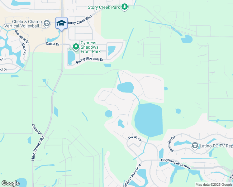 map of restaurants, bars, coffee shops, grocery stores, and more near 4363 Seven Canyons Drive in Kissimmee
