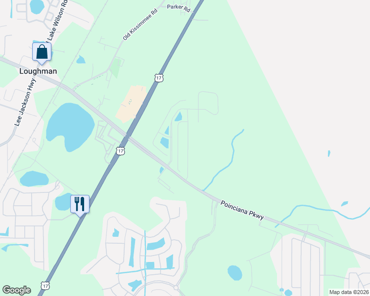 map of restaurants, bars, coffee shops, grocery stores, and more near 857 Boca Vista Court in Kissimmee