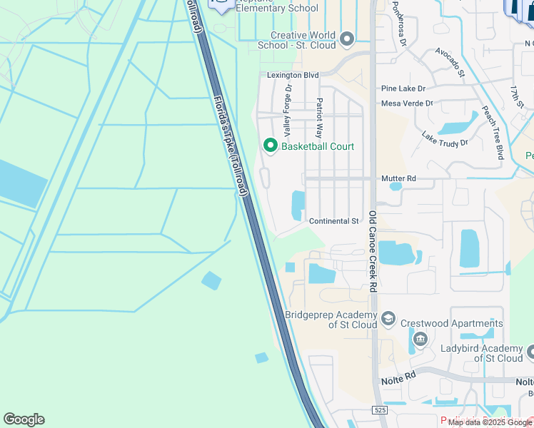 map of restaurants, bars, coffee shops, grocery stores, and more near 2249 Betsy Ross Lane in St. Cloud