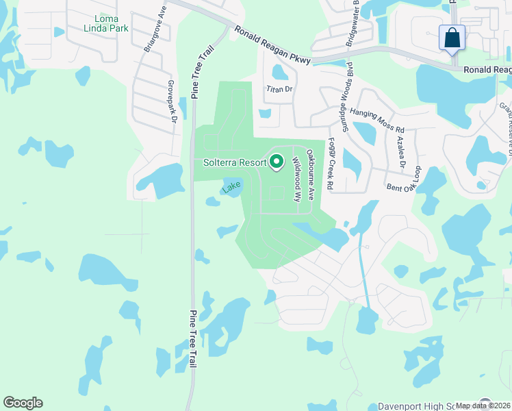 map of restaurants, bars, coffee shops, grocery stores, and more near 4586 Terrasonesta Drive in Davenport