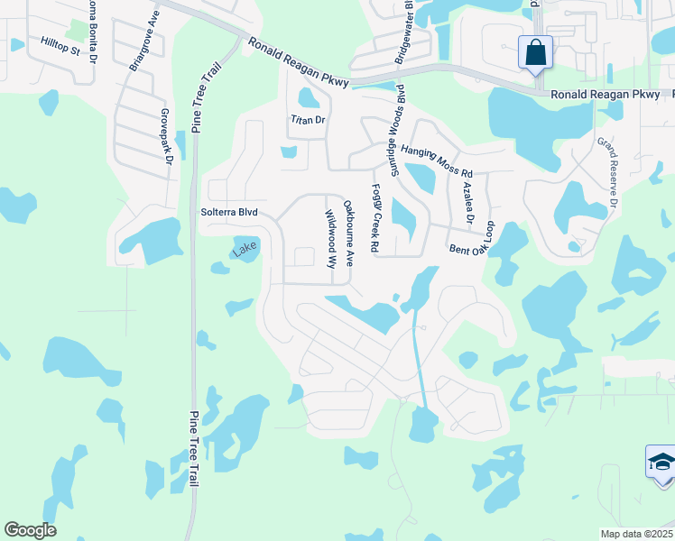 map of restaurants, bars, coffee shops, grocery stores, and more near 5294 Wildwood Way in Davenport
