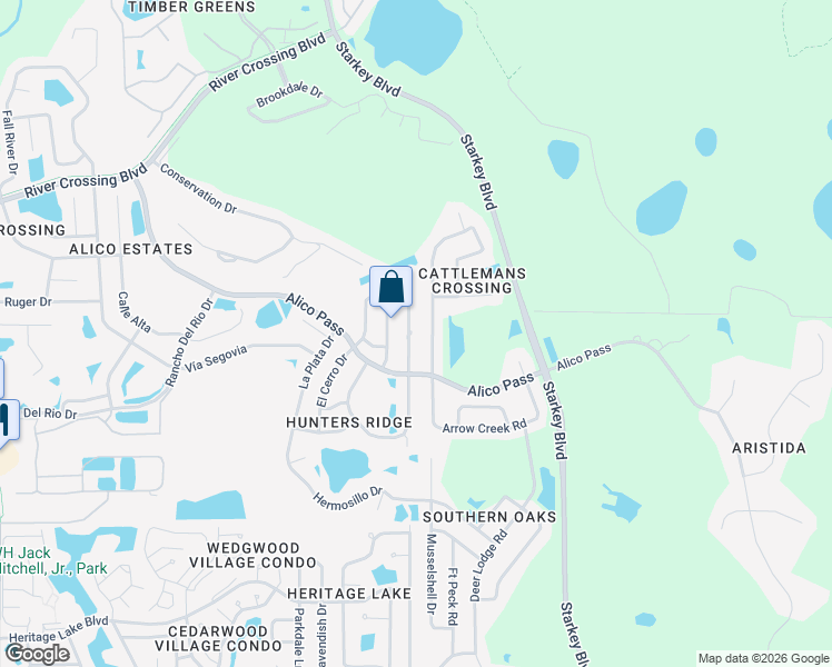 map of restaurants, bars, coffee shops, grocery stores, and more near 5408 Saltamonte Drive in New Port Richey