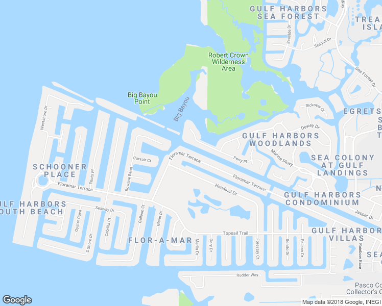 map of restaurants, bars, coffee shops, grocery stores, and more near 3907 Floramar Terrace in New Port Richey