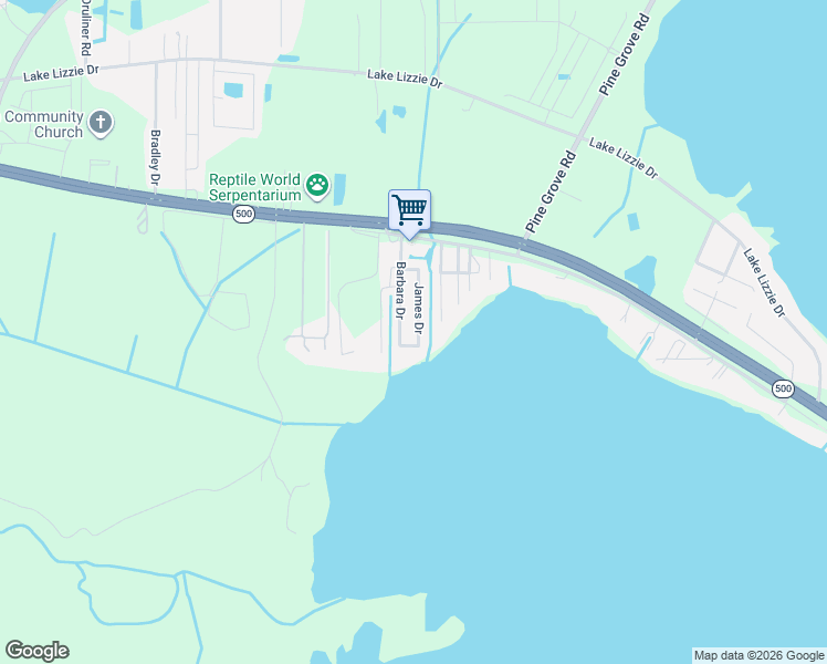 map of restaurants, bars, coffee shops, grocery stores, and more near 5814 Sunrise Lane in St. Cloud