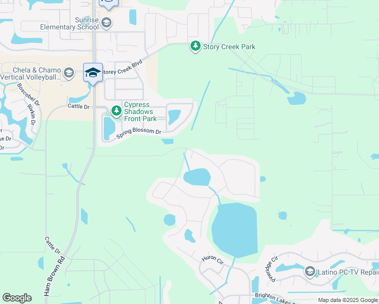 map of restaurants, bars, coffee shops, grocery stores, and more near 4428 Desert Rose Avenue in Kissimmee