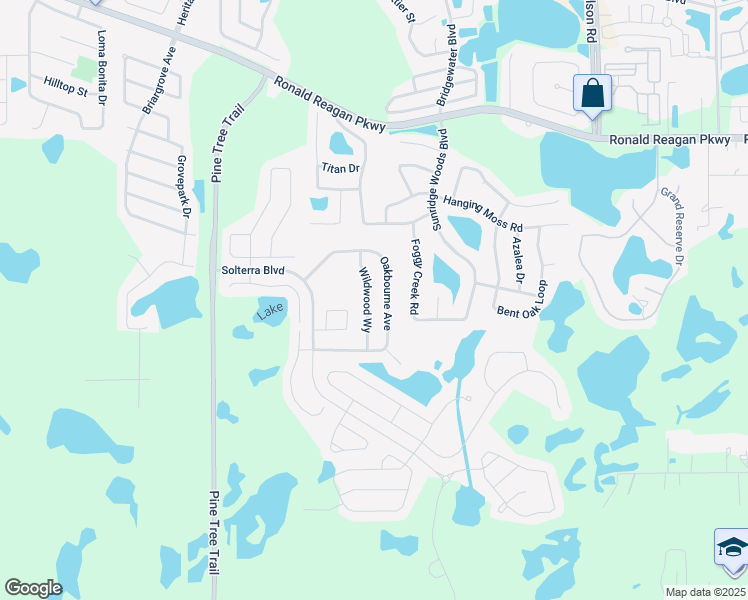 map of restaurants, bars, coffee shops, grocery stores, and more near 5250 Wildwood Way in Davenport