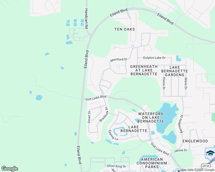 map of restaurants, bars, coffee shops, grocery stores, and more near 34811 Arbor Green Place in Zephyrhills