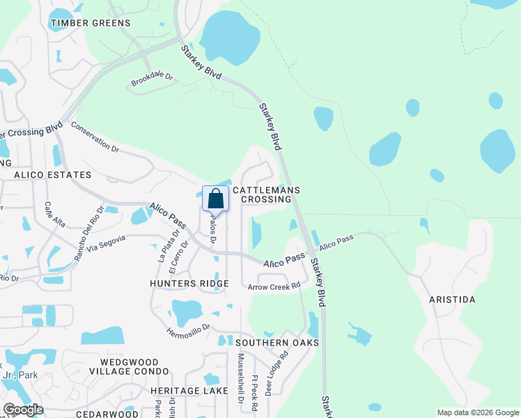 map of restaurants, bars, coffee shops, grocery stores, and more near 10038 Beefmaster Court in New Port Richey