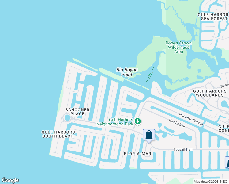 map of restaurants, bars, coffee shops, grocery stores, and more near 5516 Leeward Lane in Port Richey